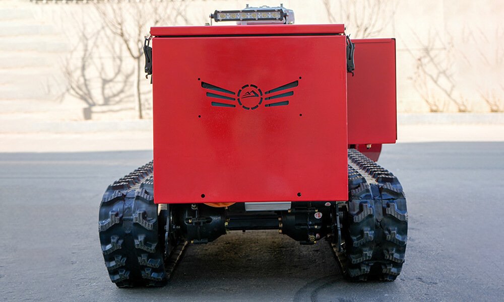 GKK80-C Remote Control Flail Mower Tank‑Style Low‑Profile Track Chassis