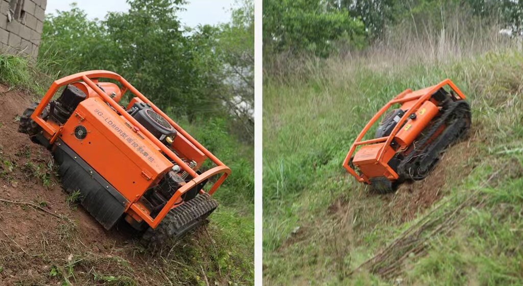 remote mower for hills
