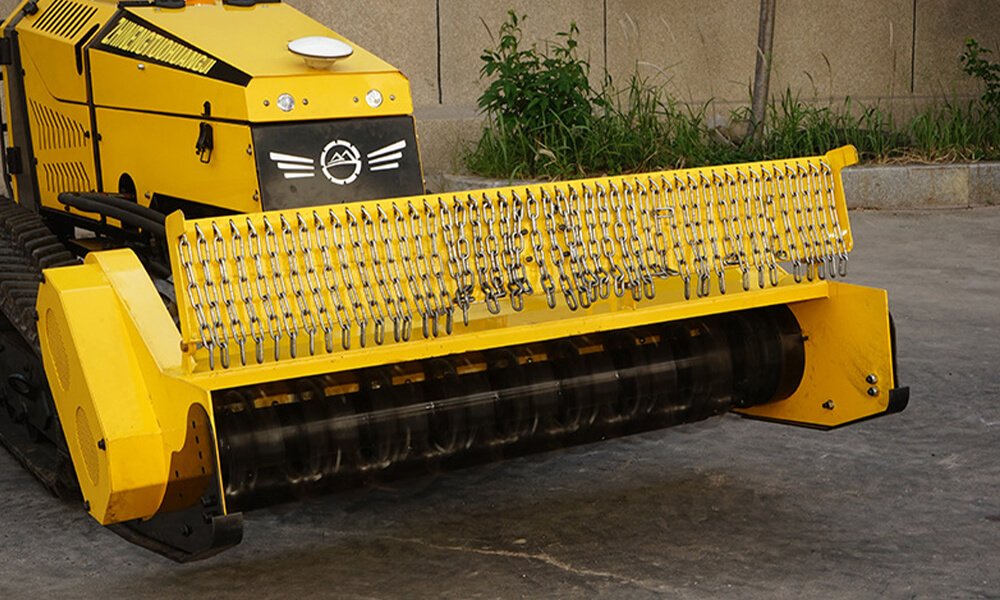 Cfth-140 Remote Control Crawler Lawn Mower Imported Hydraulic System