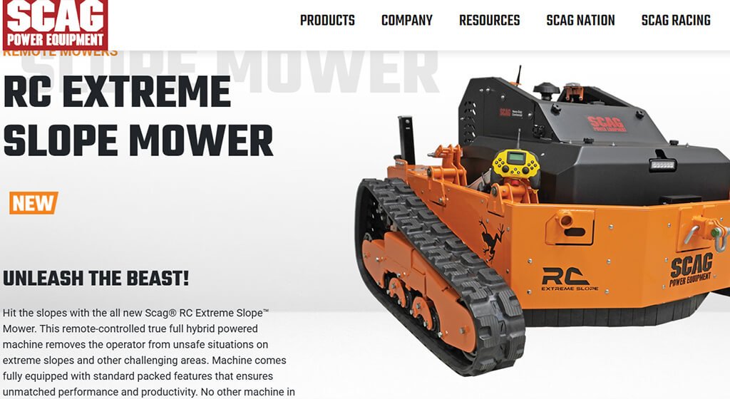 SCAG RC Extreme Slope Mower