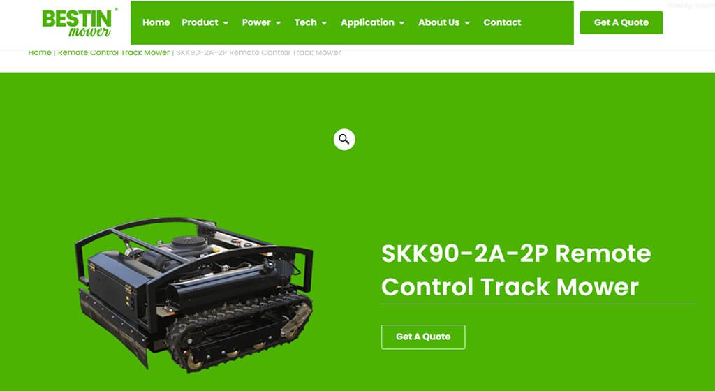 SKK90-2A-2P Remote Control Track Mower